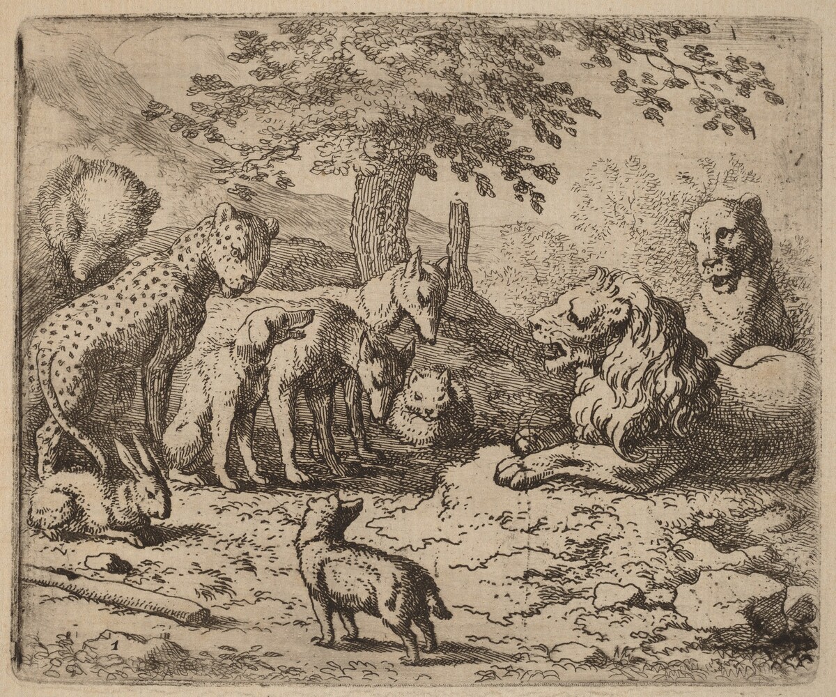 The Lion Seeks Advice by Allart van Everdingen