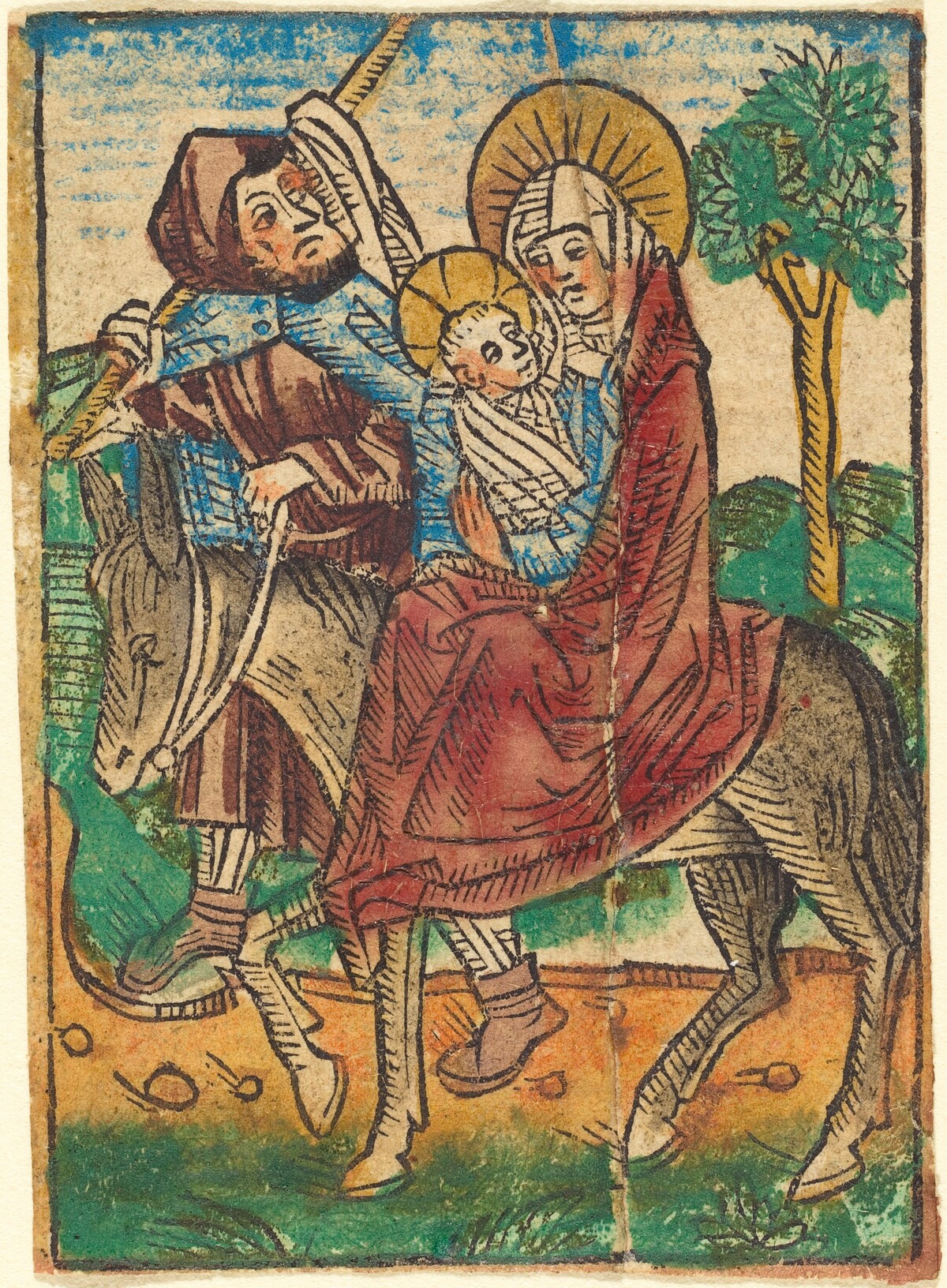 The Flight into Egypt by German 15th Century