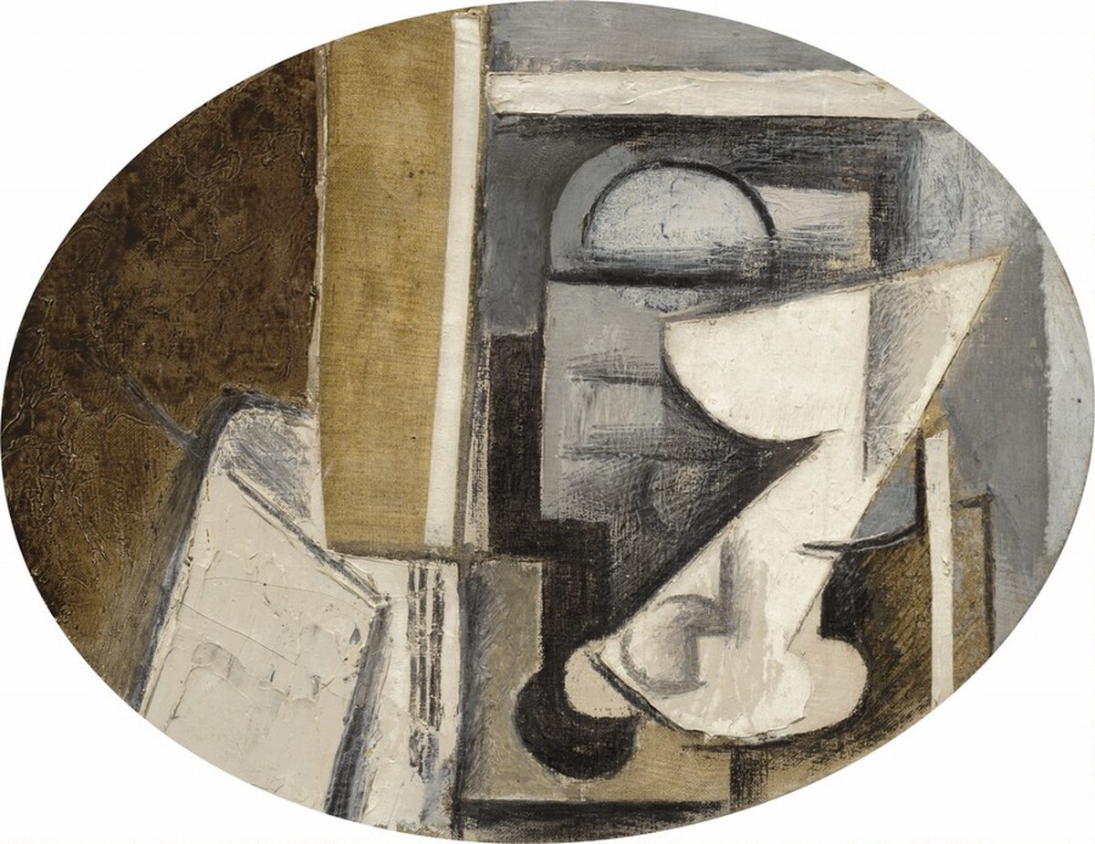 A Glass on a Table by Pablo Picasso