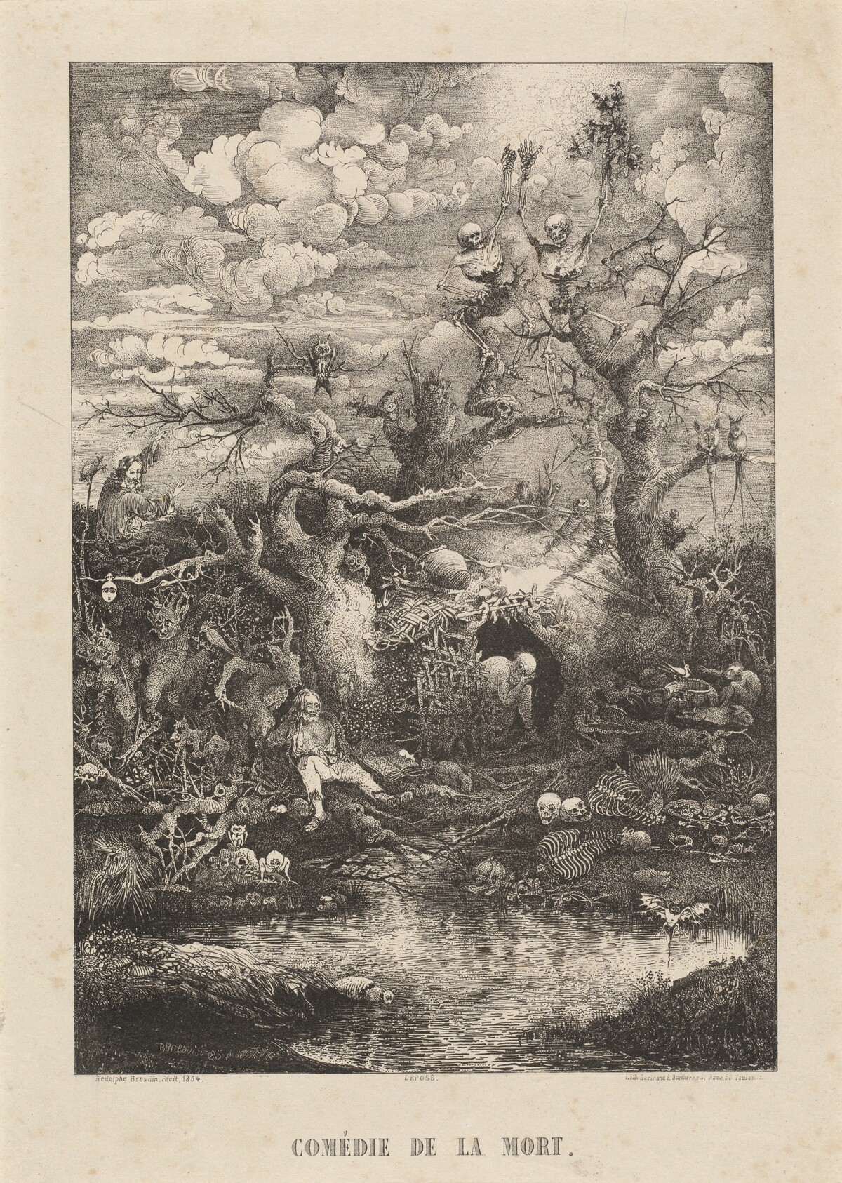 The Comedy of Death by Rodolphe Bresdin