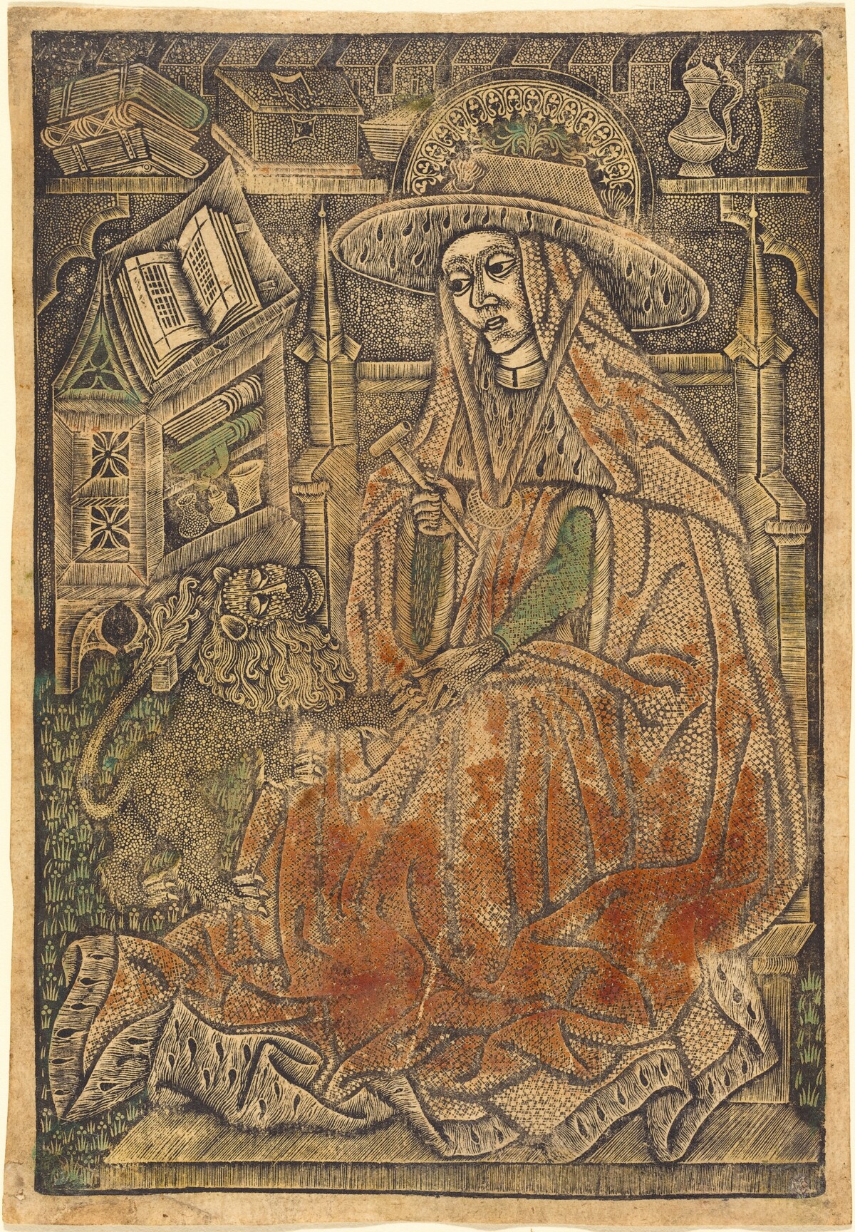 Saint Jerome in His Study by German 15th Century or Master of the Aachen Madonna