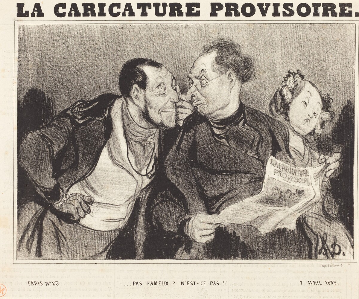 Pas fameux? N'est-ce pas!!... by Honoré Daumier