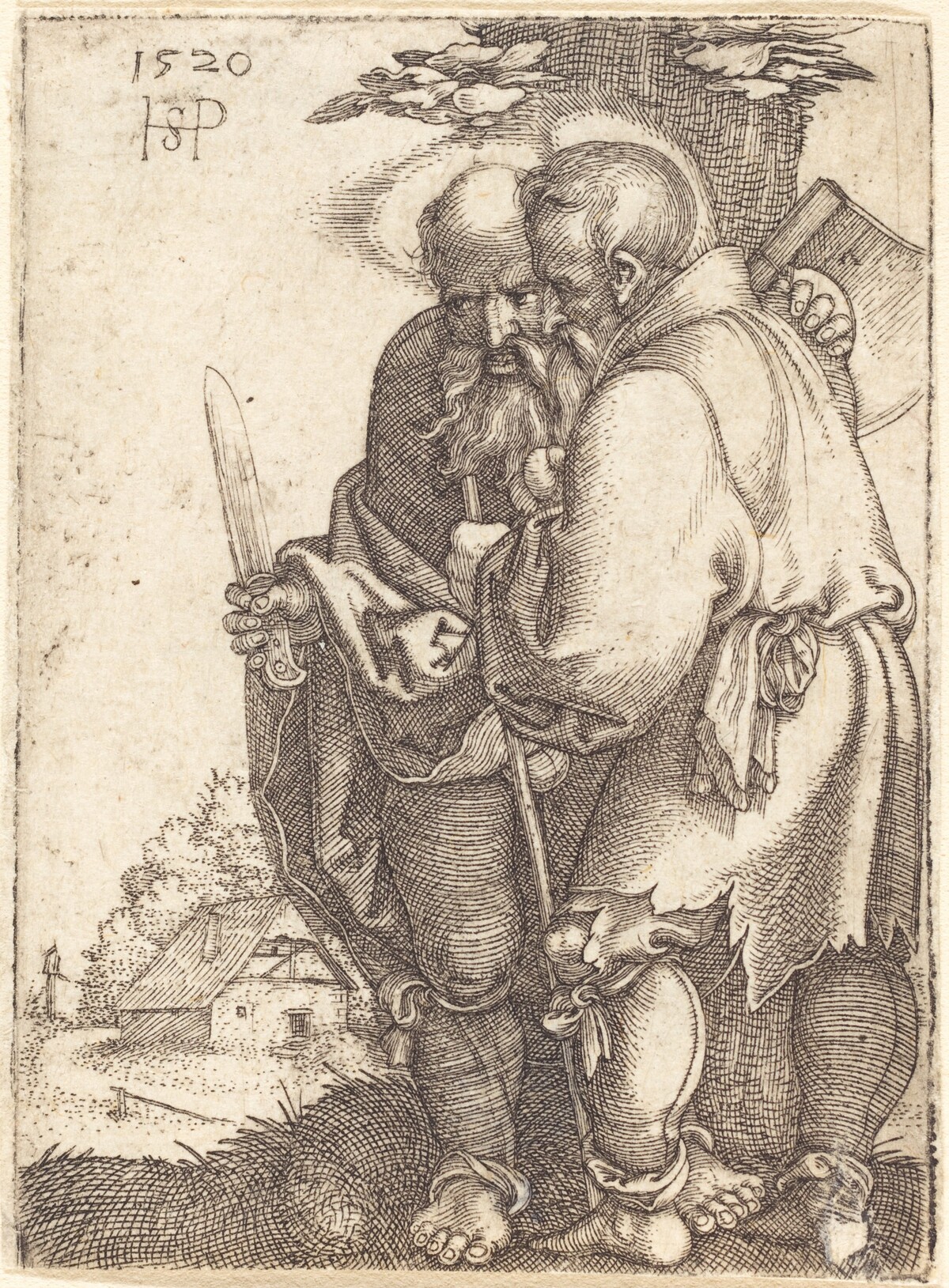 Saint Bartholomew and Saint Matthias by Sebald Beham