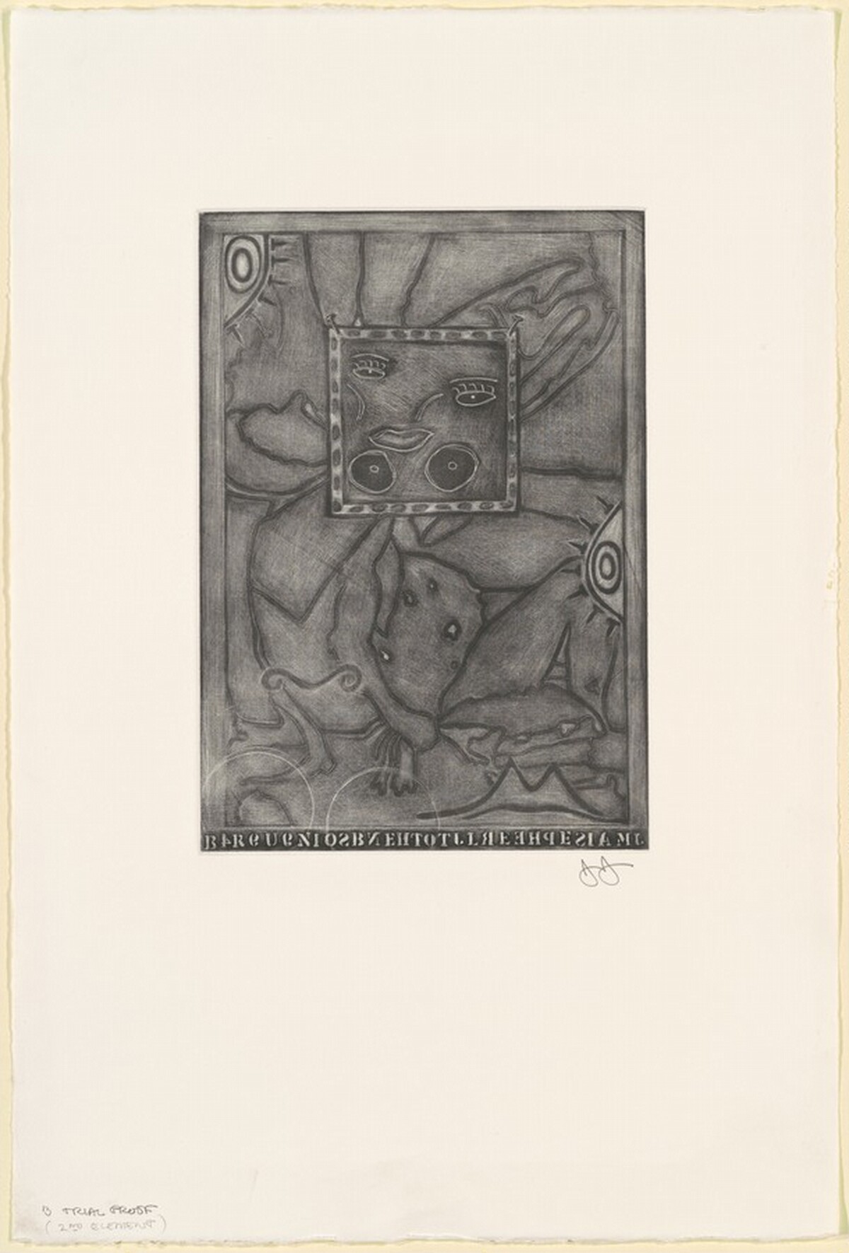Untitled [trial proof B] by Jasper Johns