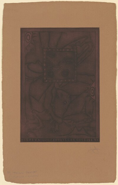 Untitled (Purple Mezzotint) [trial proof M]