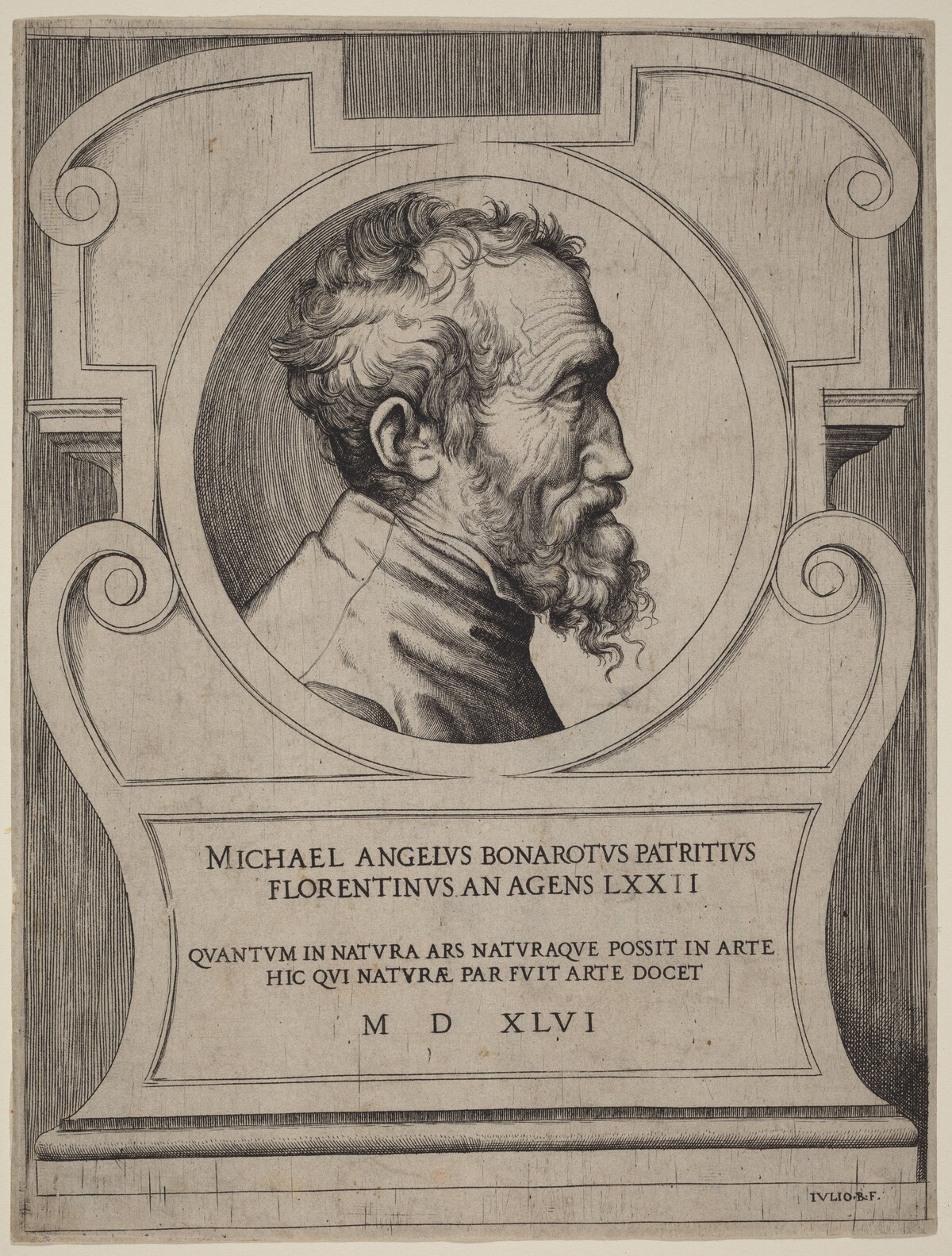 Michelangelo by Giulio Bonasone