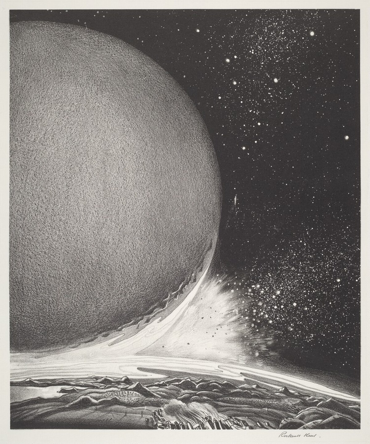 Lunar Disintegration by Rockwell Kent