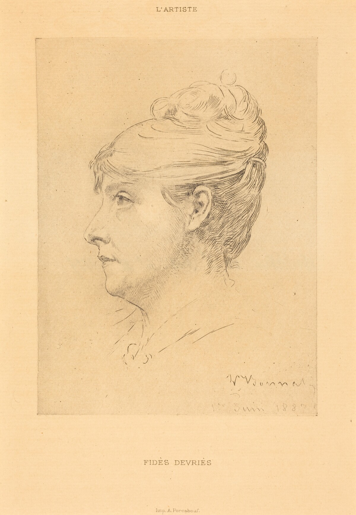 Fidès Devriès by Léon Bonnat