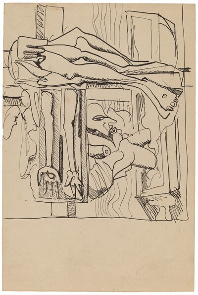 Abstract Composition of Arms, Legs and Heads