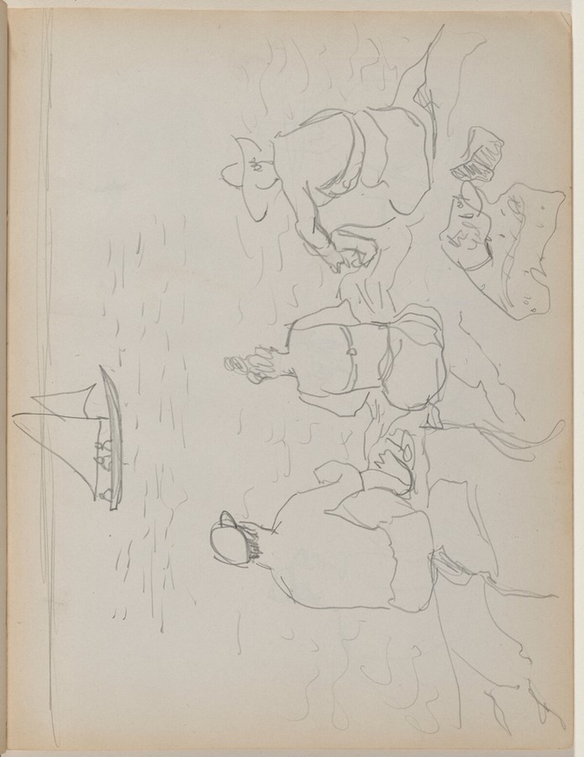 Three Figures on the Beach by Milton Avery