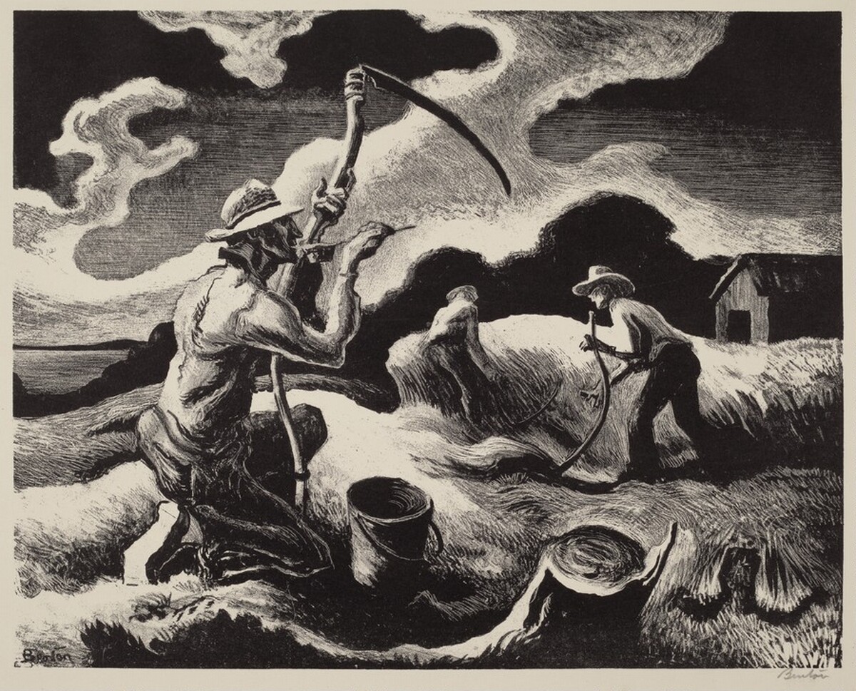 Island Hay by Thomas Hart Benton