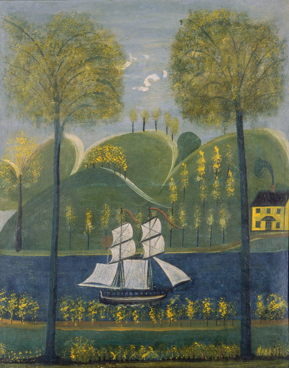 Under Full Sail by American 19th Century