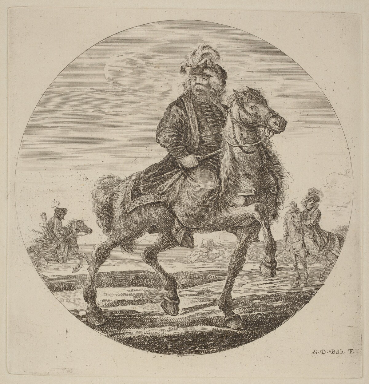 Hungarian Cavalier by Stefano Della Bella