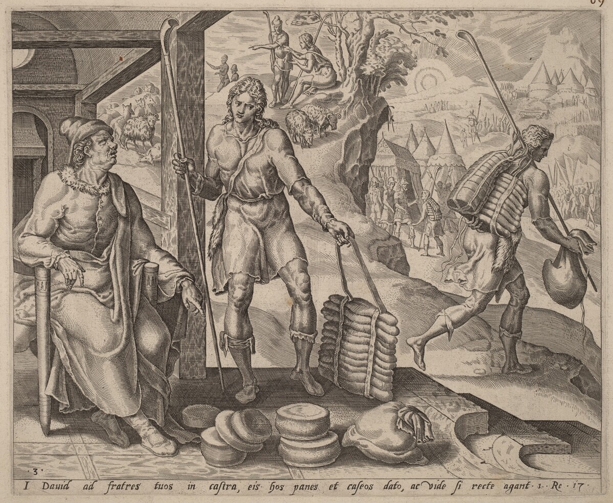 Jesse Sending David to the Camp by after Maerten van Heemskerck