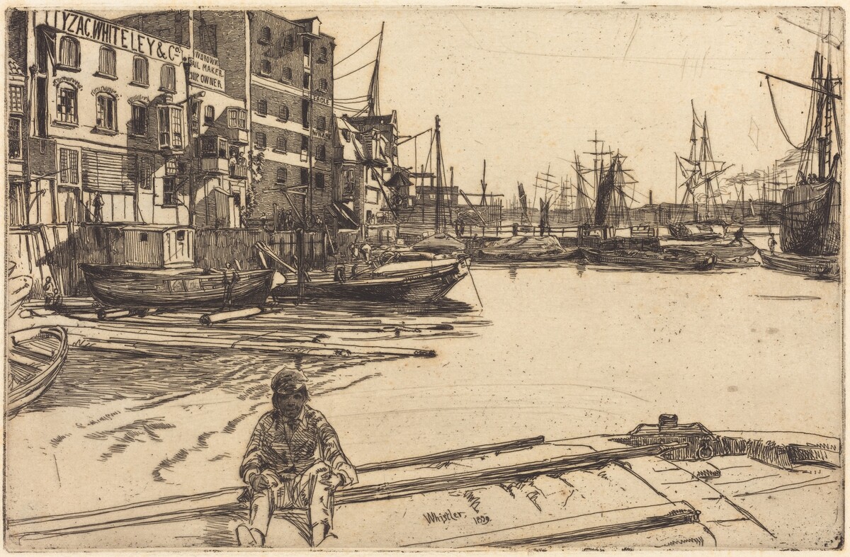 Eagle Wharf by James McNeill Whistler
