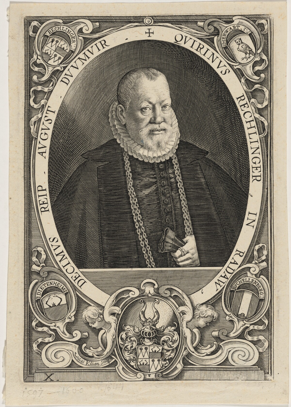 Quirinus Rechlinger by Lucas Kilian