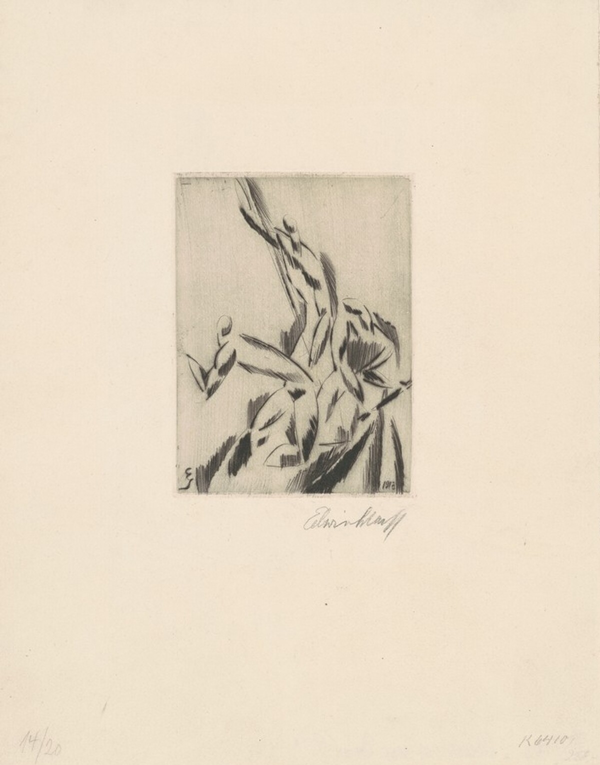Männer im Boot I (Men in a Boat I) by Edwin Scharff