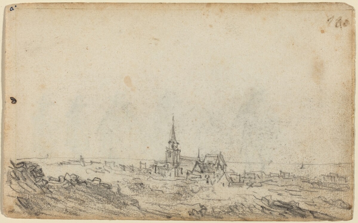 View of Scheveningen [recto] by Jan van Goyen