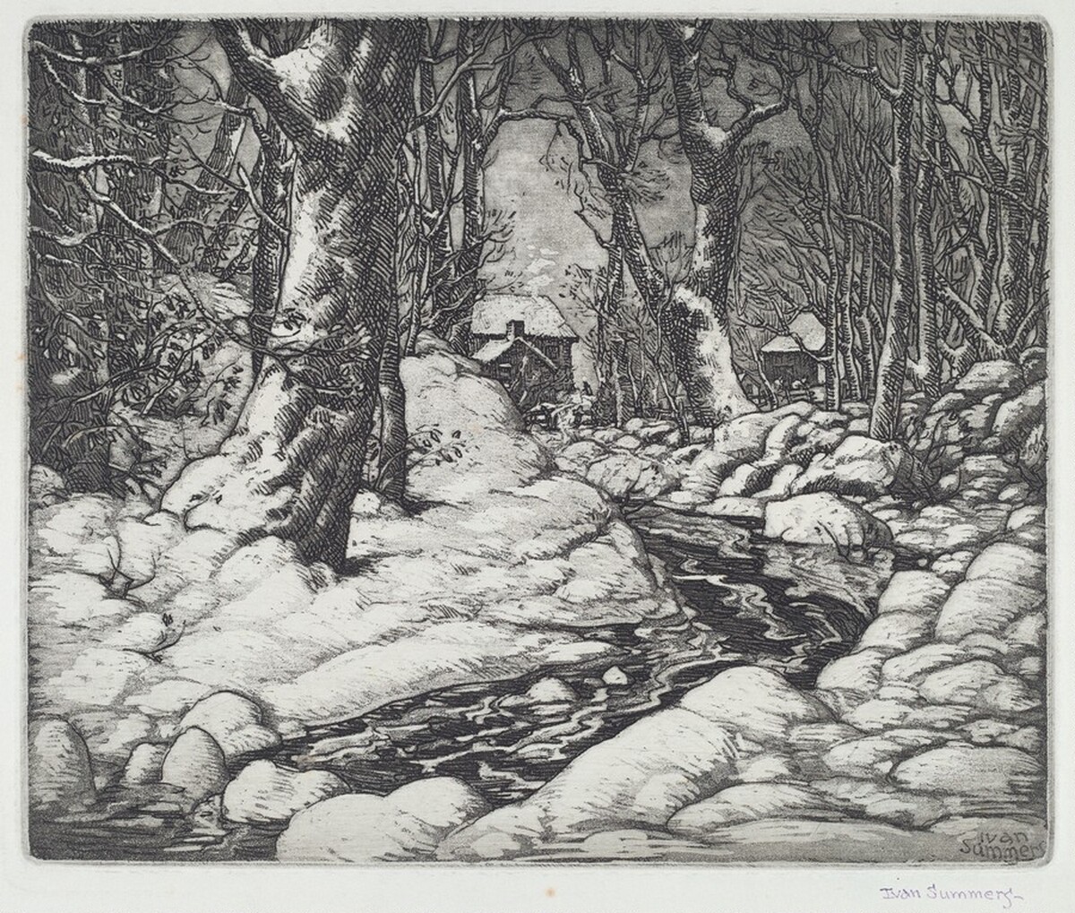 Untitled (Creek Behind the House) by Ivan F. Summers
