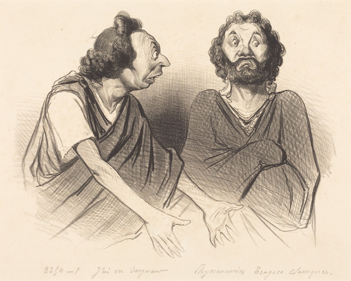 J'ai vu Seigneur... votre malheureux fils... by Honoré Daumier