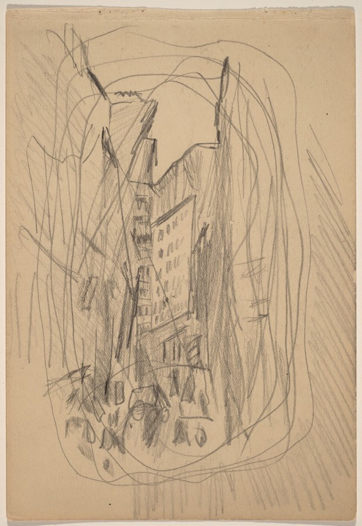 Untitled, Downtown, Manhattan by John Marin