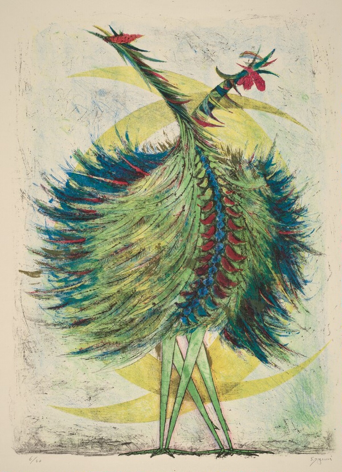 Roosters by Shigeru Izumi