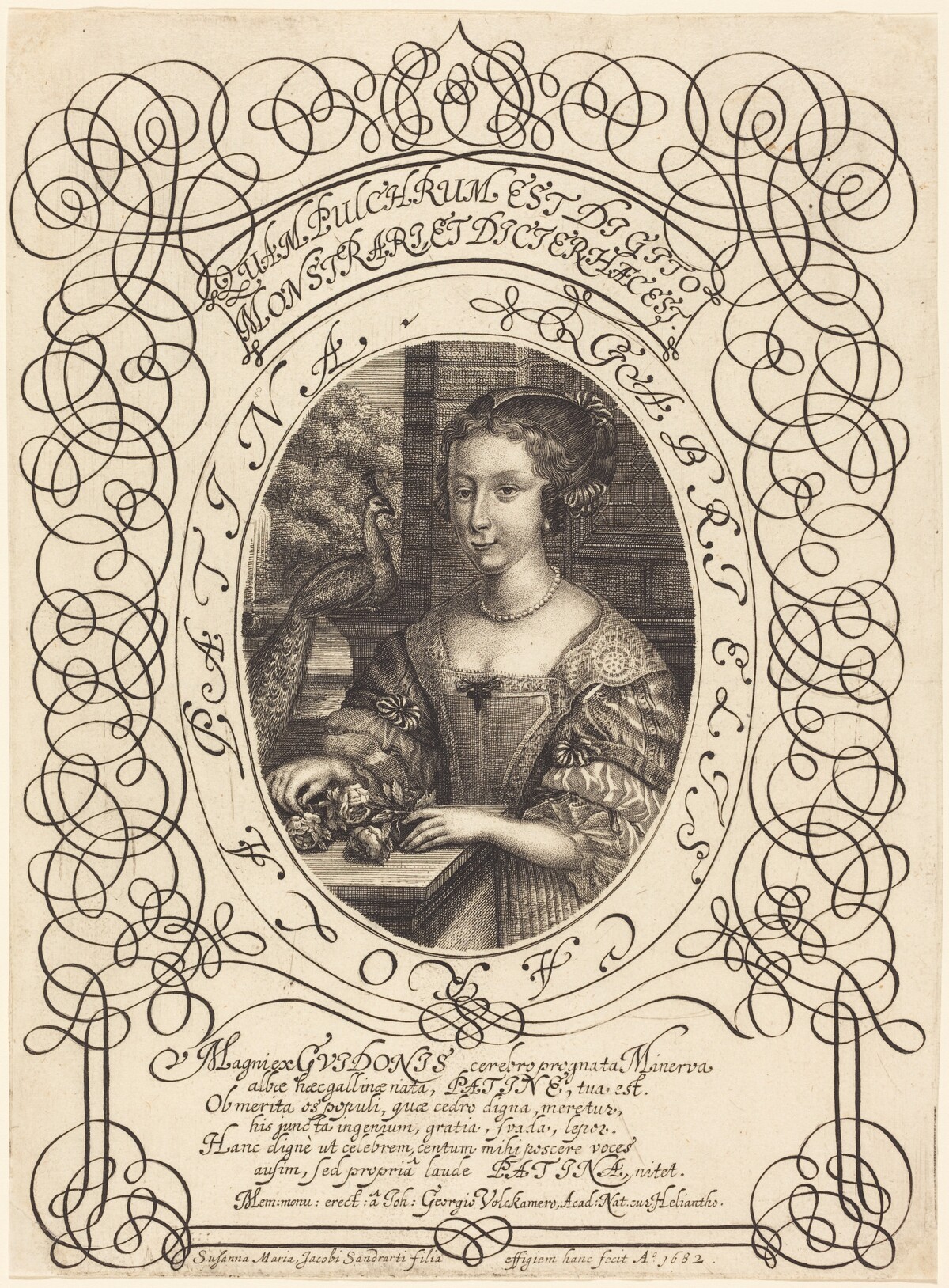 Gabrielle Charlotte Patin by Susanne Maria von Sandrart