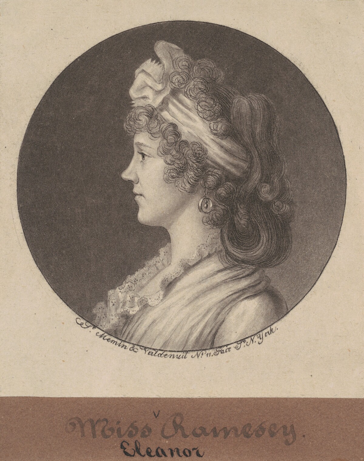 Eleanor Ramsay Fitzwilliam by Charles B. J. Févret de Saint-Mémin