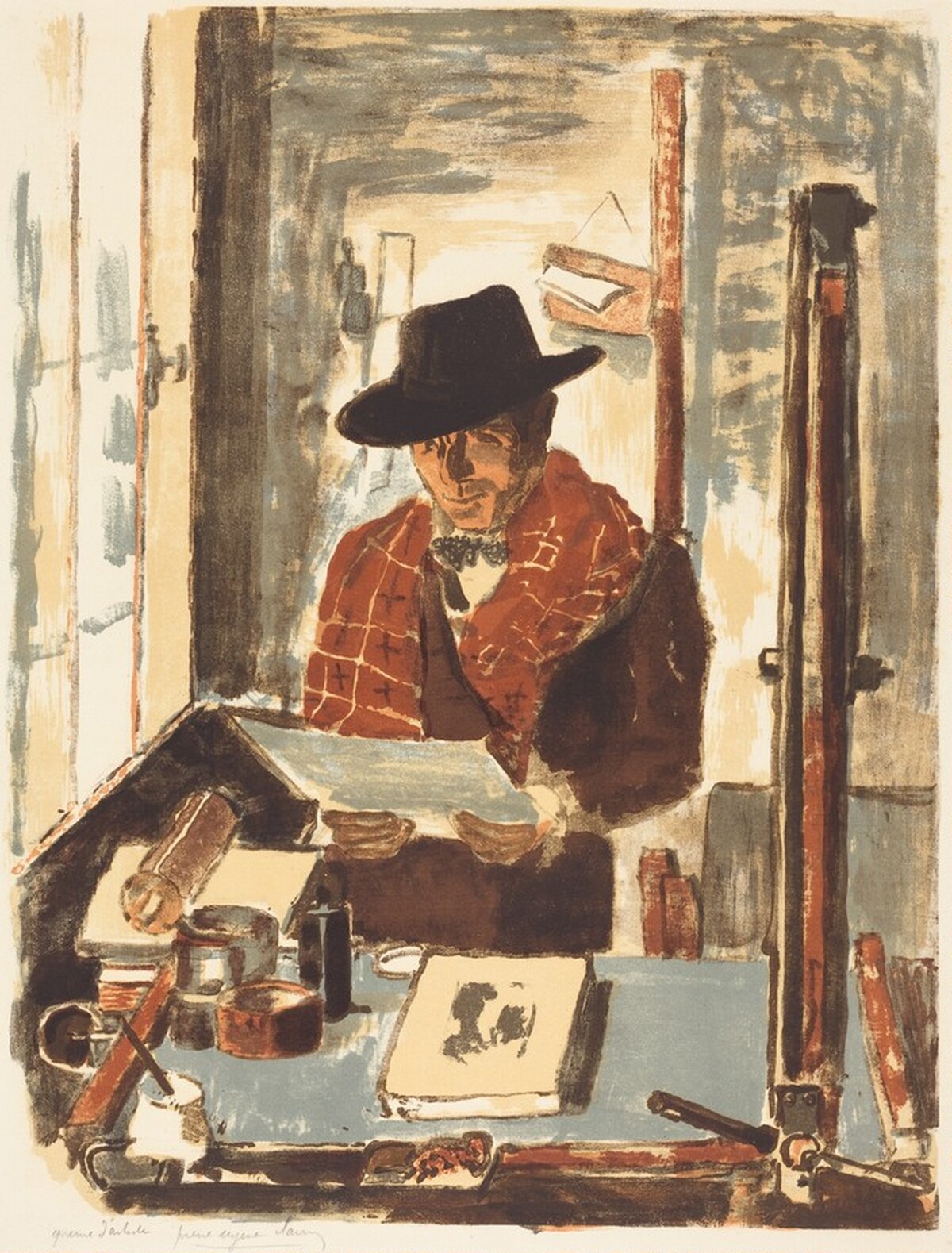 The Printer Ravel by Pierre-Eugene Clairin