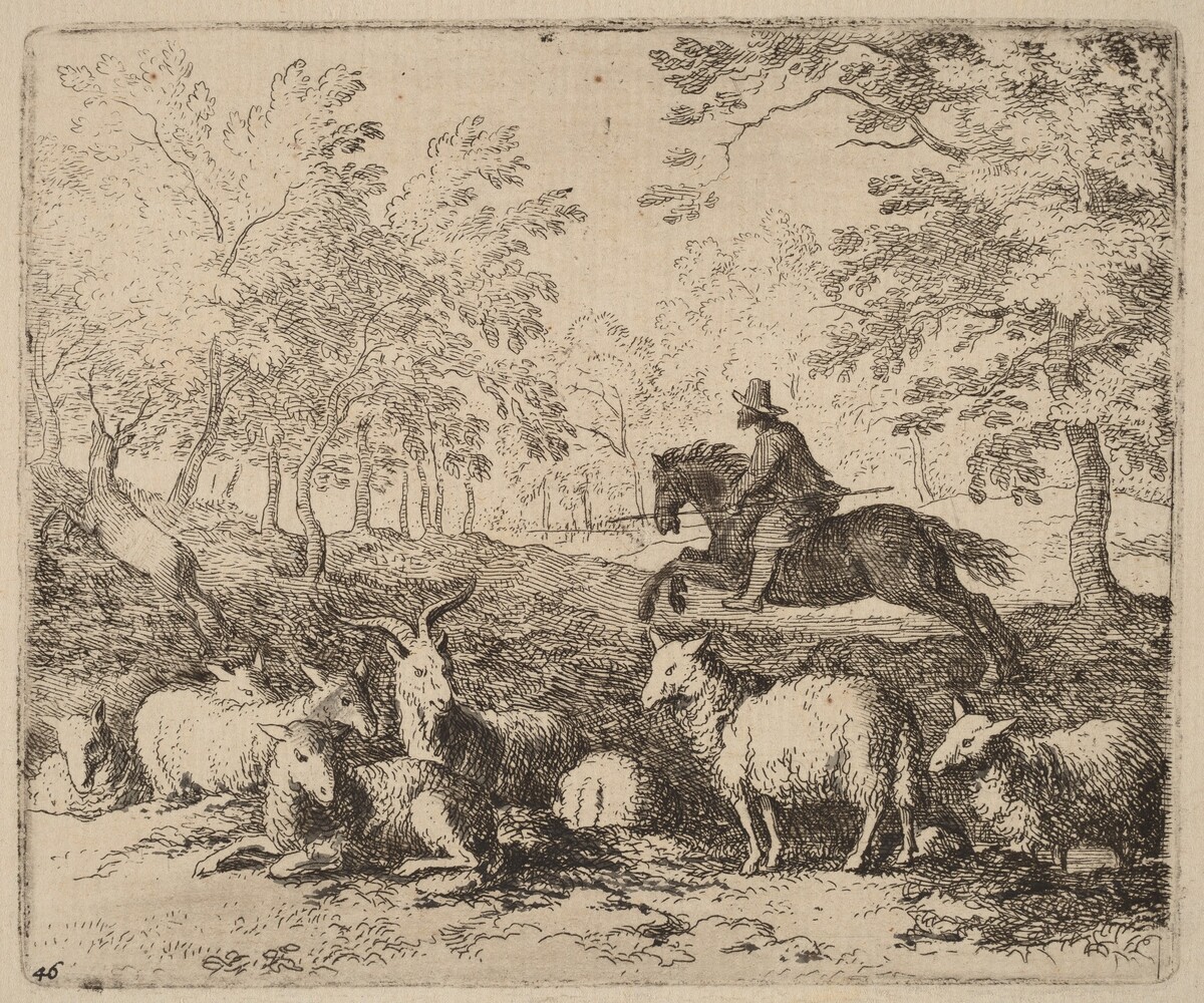 The Horse Forced to Pursue the Stag by Allart van Everdingen