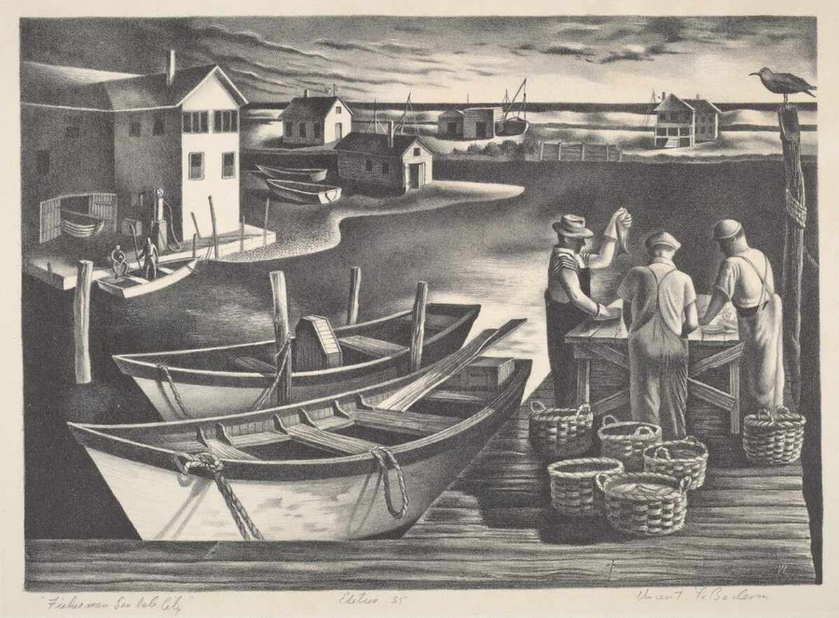 Fishermen: Sea Isle City by Vincent LaBadessa