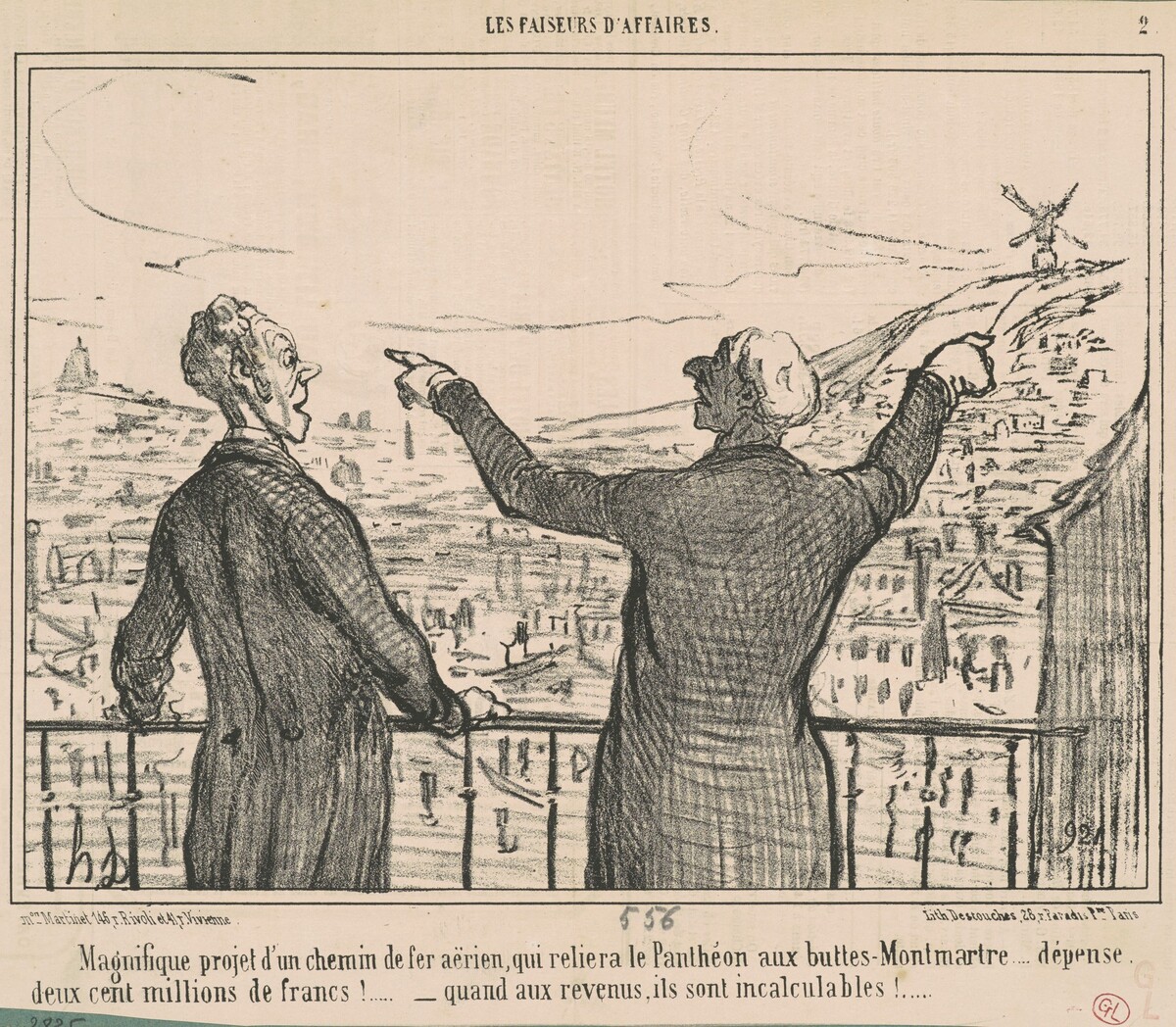 Magnifique projet ... by Honoré Daumier