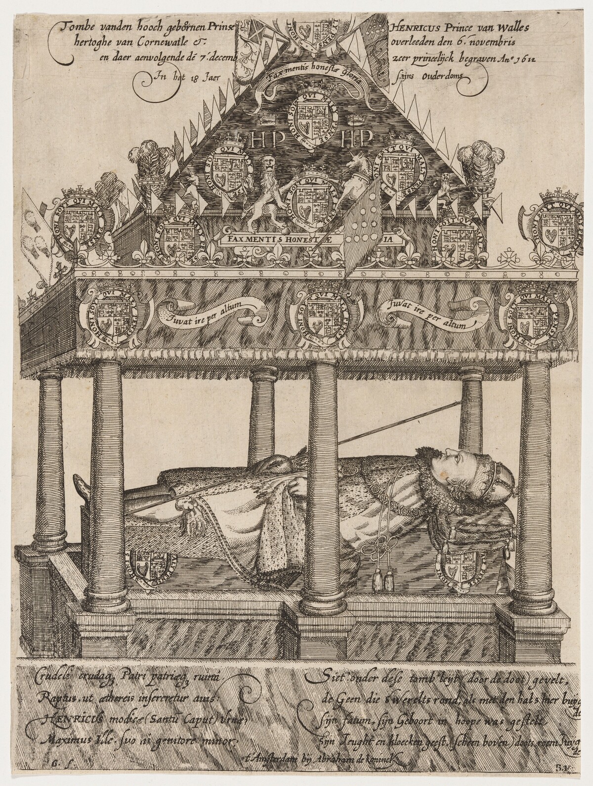 Prince Henry's Hearse by William Hole
