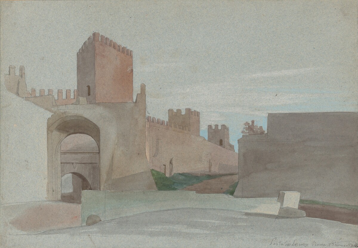 Porta San Lorenzo, Rome by Victor-François-Eloi Biennourry