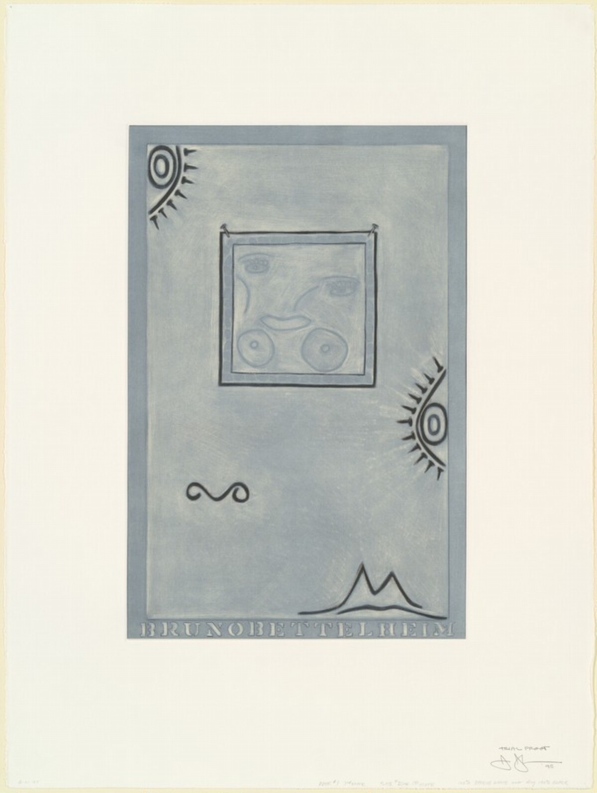 Untitled (White Mezzotint) [trial proof] by Jasper Johns