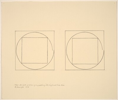 Two Variations on Blue-Gray Painting with Light and Dark Lines