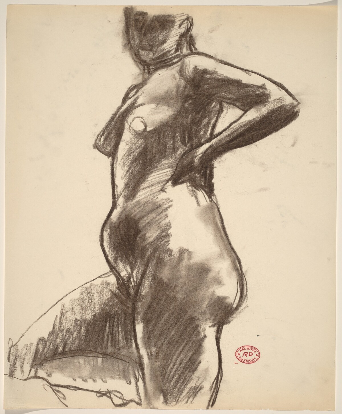 Untitled [standing female nude] by Richard Diebenkorn