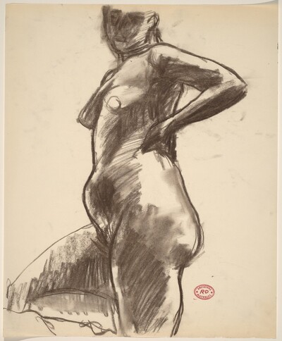 Untitled [standing female nude]