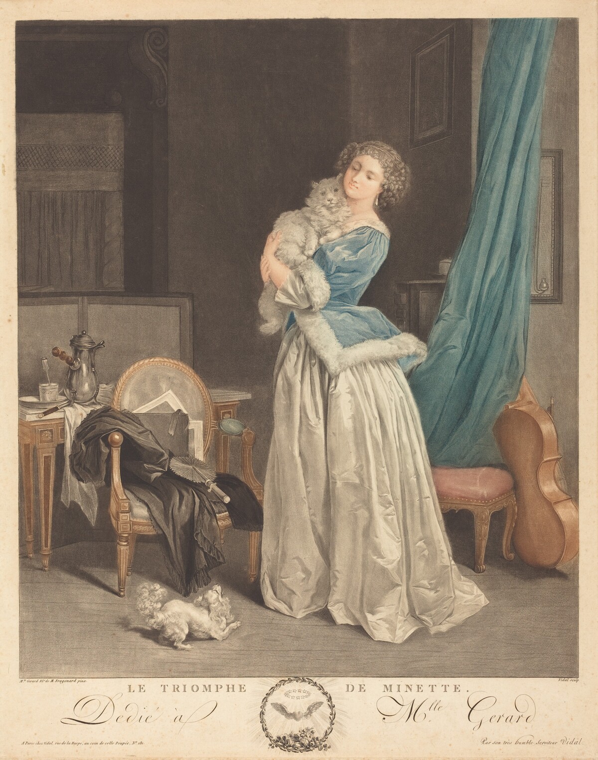 Le Triomphe de Minette (Triumph of Minette) by Gérard Vidal after Marguerite Gérard