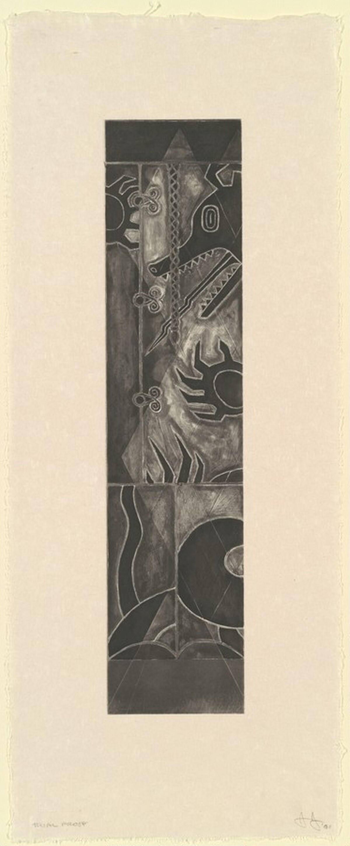 Two Costumes [trial proof] by Jasper Johns