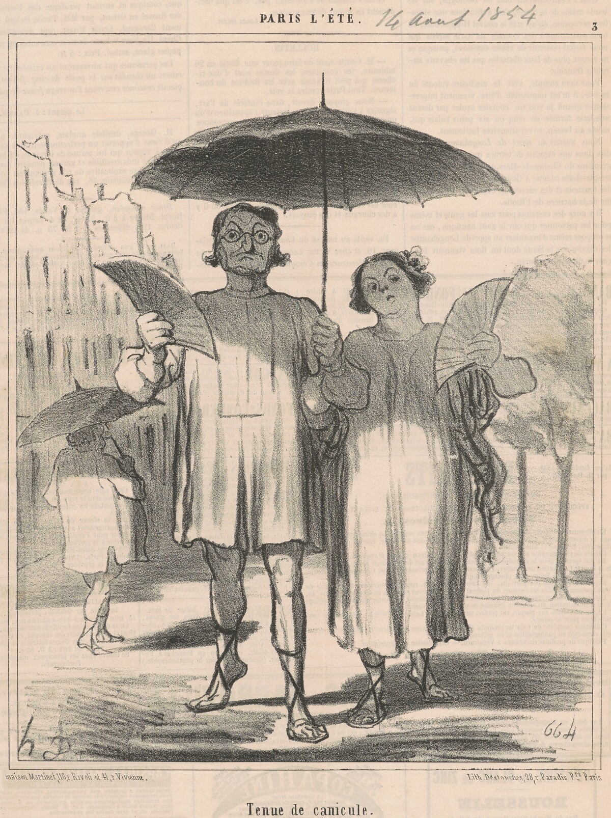 Tenue de canicule by Honoré Daumier