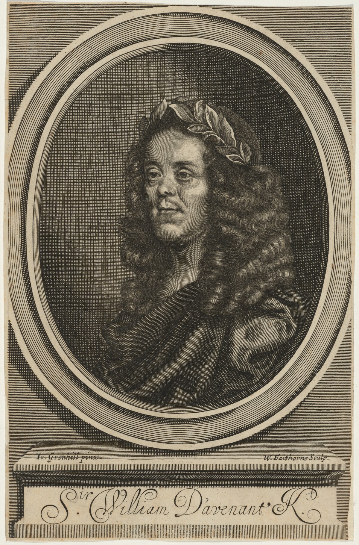 Sir William Davenant by William Faithorne