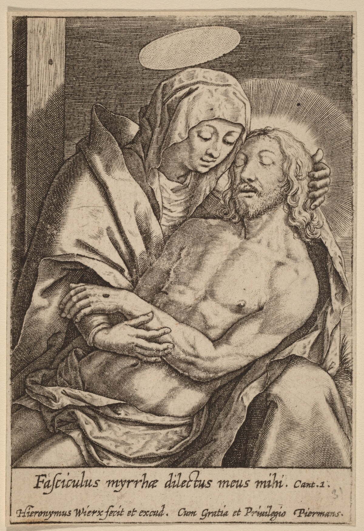 Fasciculus myrrhae dilectus meus mihi by Hieronymus Wierix