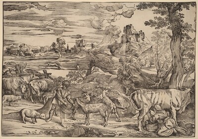 Landscape with a Milkmaid
