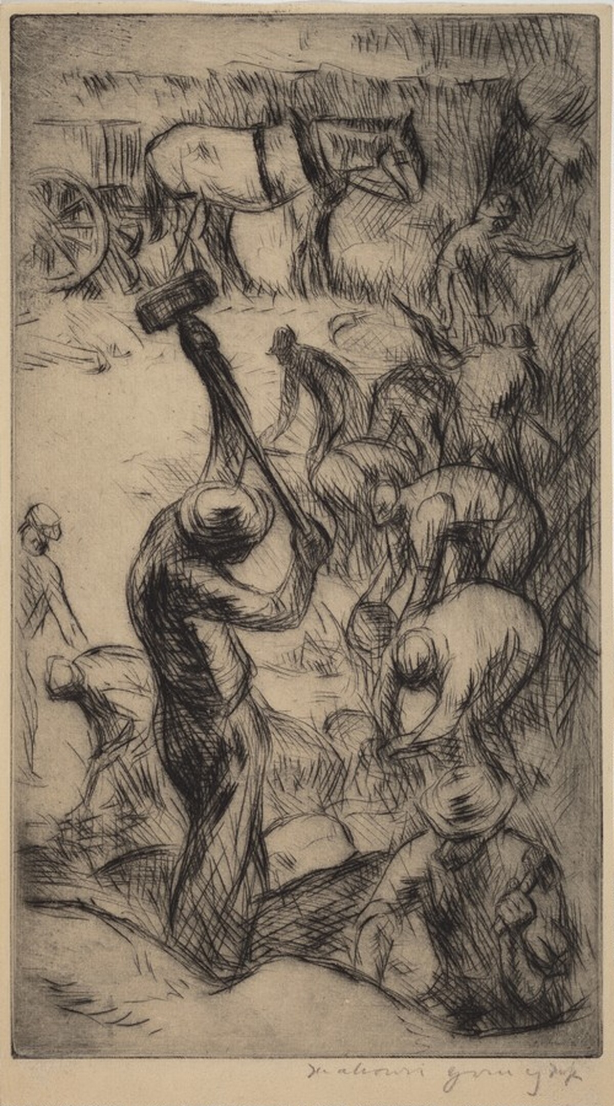 Group of Laborers by Mahonri Mackintosh Young