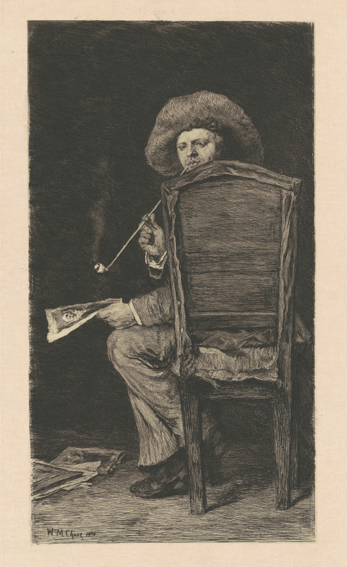 Frank Duveneck by William Unger, after William Merritt Chase