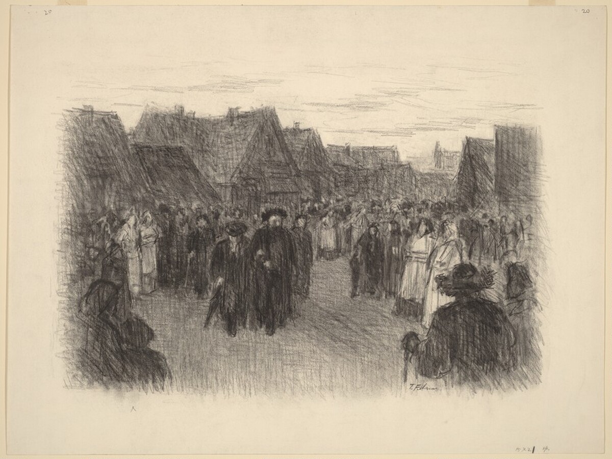 Village Arrival of the Rabbi by Tully Filmus