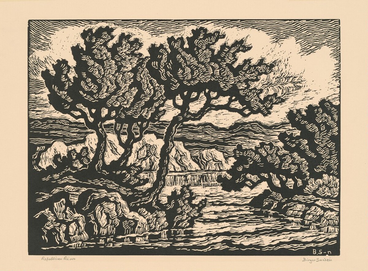 Republican River by Birger Sandzén