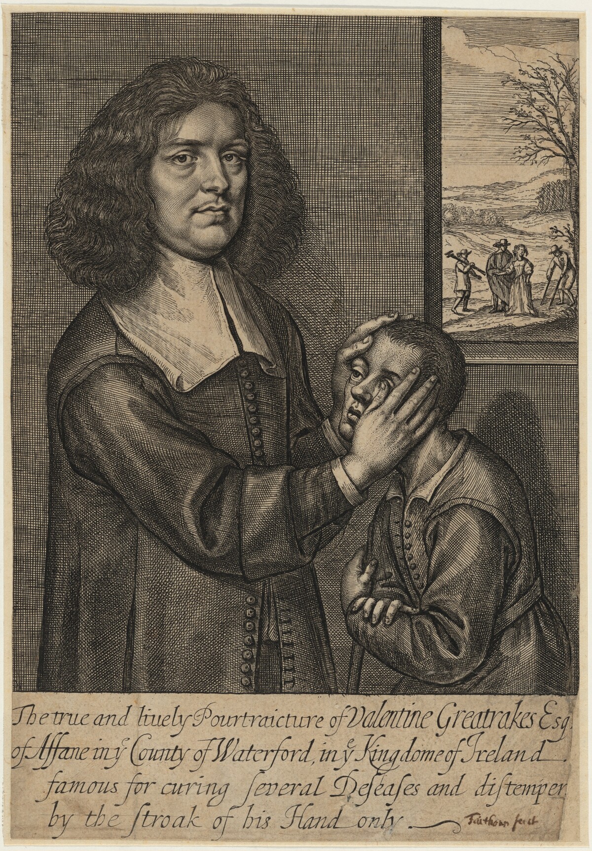 Valentine Greatrakes by William Faithorne