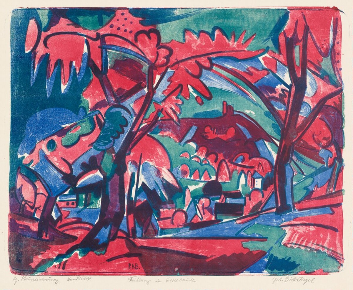 Frühling in Cossebaude (Spring in Cossebaude) by Peter August Bockstiegel
